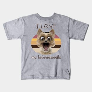 I love my labradoodle Kids T-Shirt